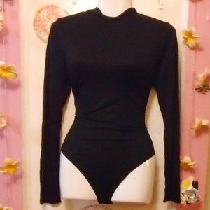 Mangopop (L) Collar Long Sleeve Bodysuit